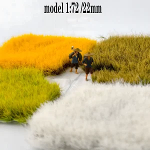 1:72 scale model grass mat, assorted miniature grass mat colors for diorama and terrain scenery.