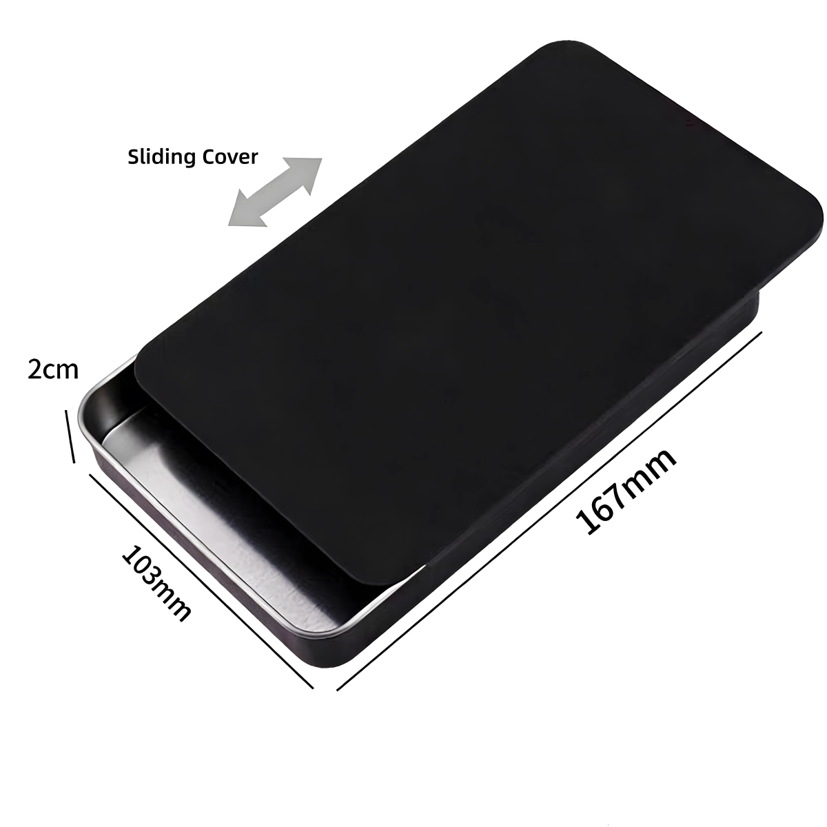 Magnetic painting stand storage case dimensions 167mm x 103mm x 20mm for model kits hobbyists.