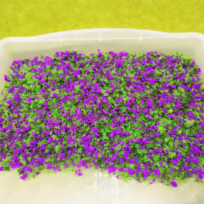 Close-up of purple diorama flower powder texture used as fake flower powder for crafts