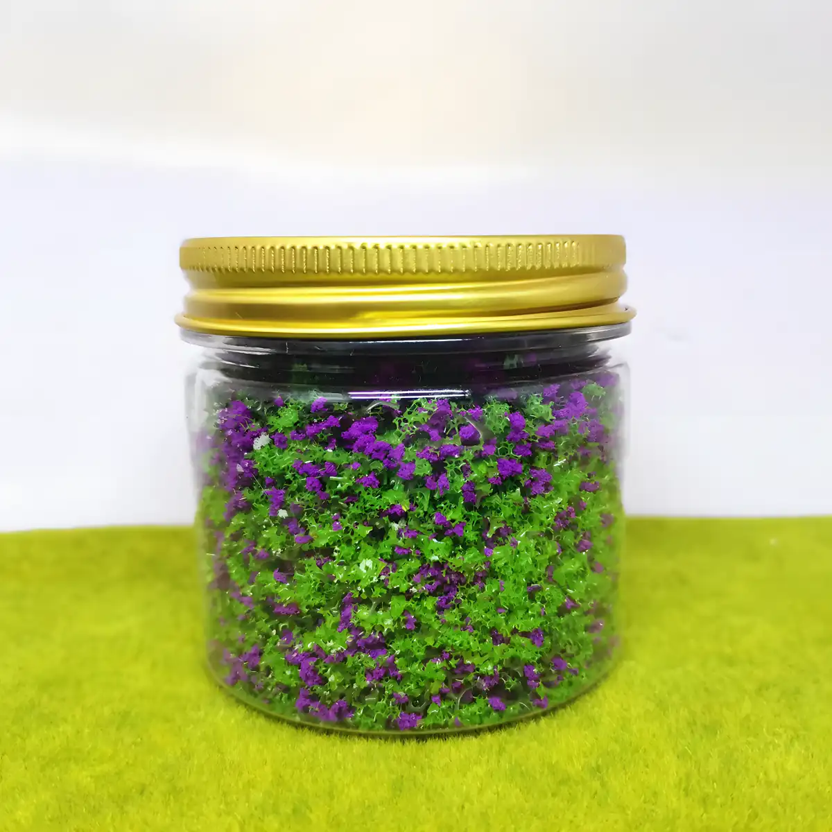 Purple miniature flower powder for book nook trees and diorama flower powder for scenery
