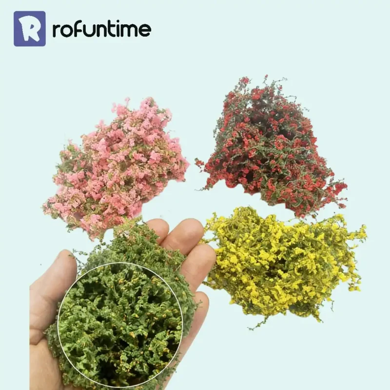 Collection of multi-colored miniature vines, professional model foliage vines for book nook plants and scenery.