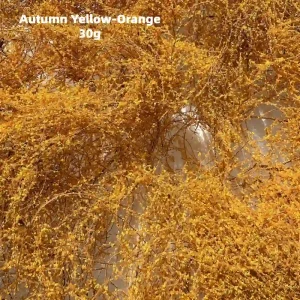 Autumn yellow-orange miniature vines for diorama, seasonal model foliage vines for warm book nook plants.