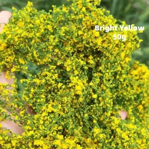 Bright yellow miniature vines for diorama scenery, realistic model foliage vines for book nook landscaping.