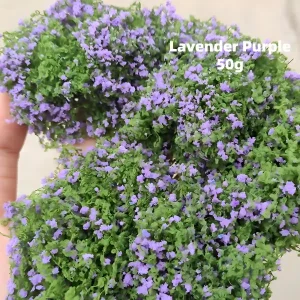 Soft lavender purple miniature vines, model foliage vines for book nook plants and diorama vegetation.