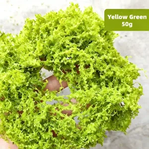 Yellow-green miniature greenery, bright model foliage vines for fresh diorama vegetation and landscaping.