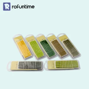 Multi-color static grass tufts set for miniature dioramas, wargame terrain, and model landscaping.