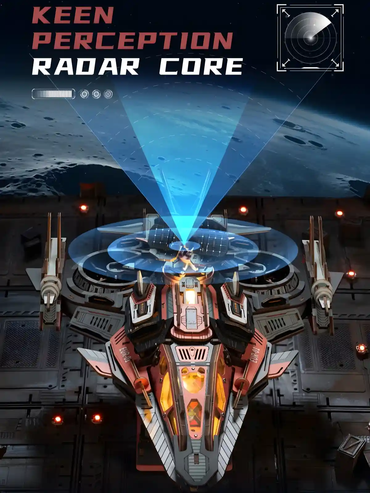 Spacecraft model planetary scanning radar system interstellar exploration ship space themed puzzle