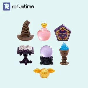 magic miniature props set with sorting hat, crystal ball, and wizard accessories for miniature fantasy scene