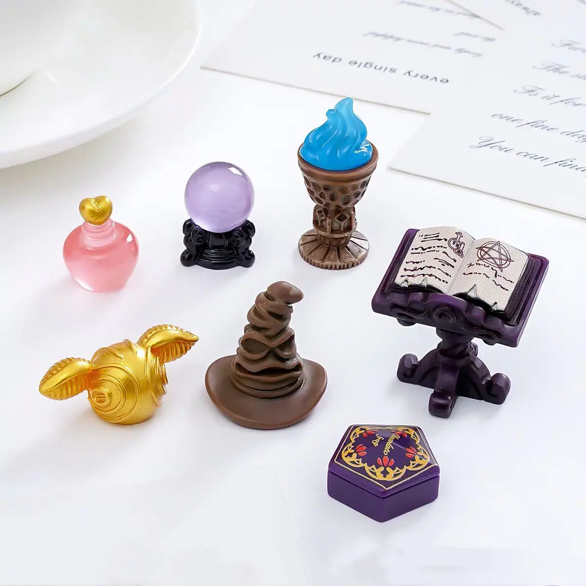 customize miniature scene with Rofuntime Transformation System magic miniature props arranged on desktop